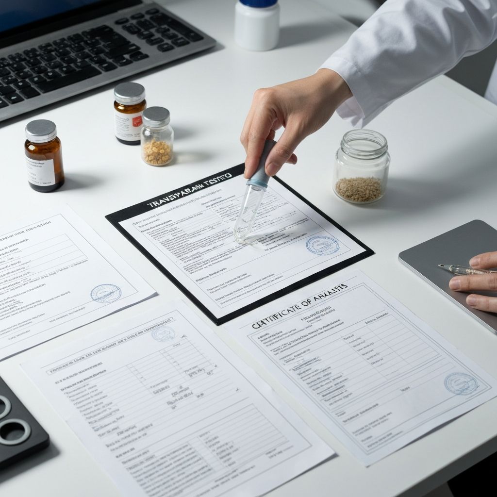 Transparency in ingredients